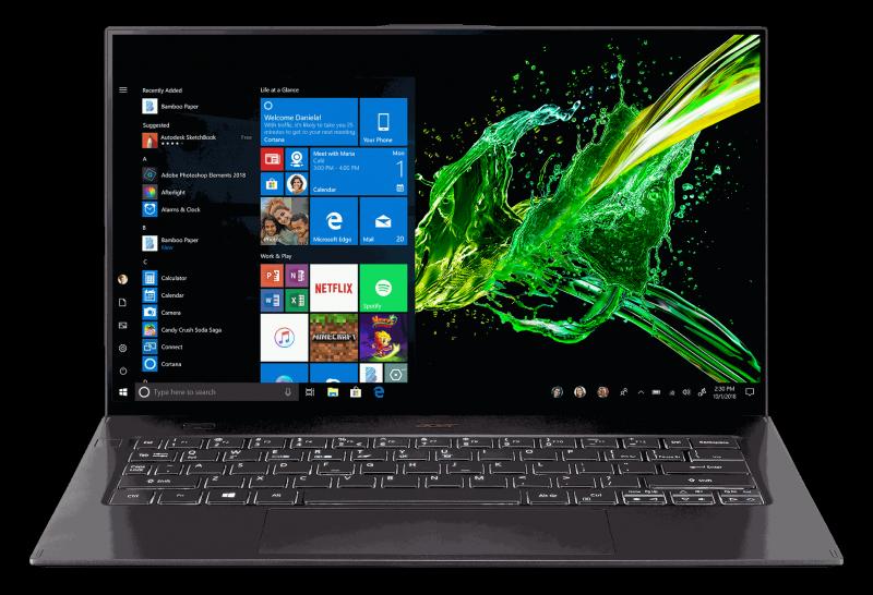 Новый Acer Swift 7: легче килограмма, тоньше сантиметра