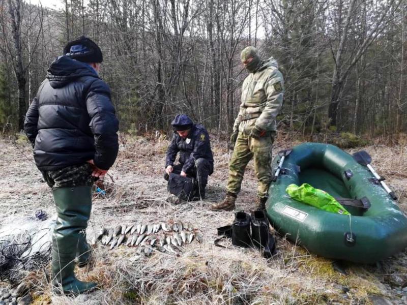 В Хакасии при содействии росгвардейцев выявлен факт незаконного рыболовства