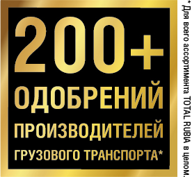 Признанное лидерство: моторные масла TOTAL RUBIA получили более 200 допусков от производителей грузовой техники