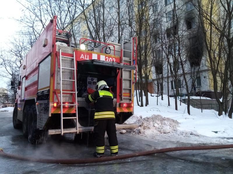 Потушили пожар в пос. Мосрентрен