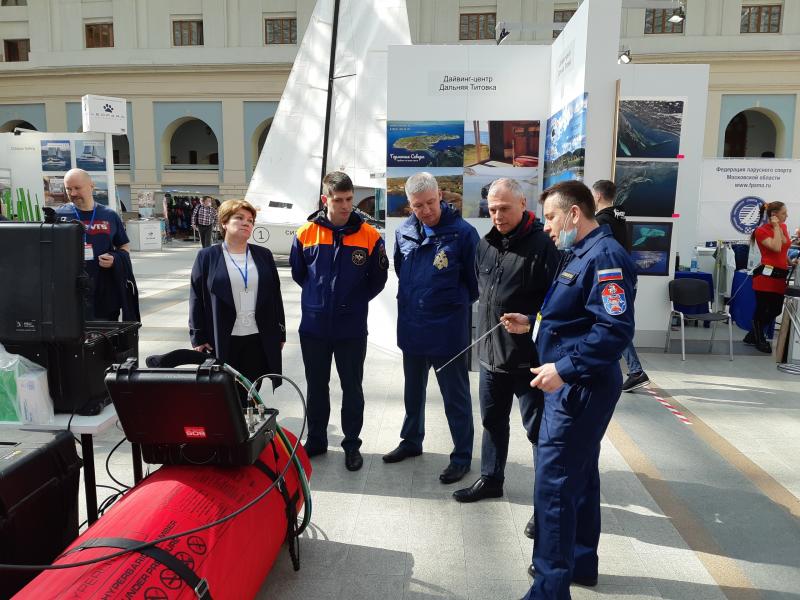 Московская городская поисково-спасательная служба на водных объектах
приняла участие в Moscow Dive Show 2021