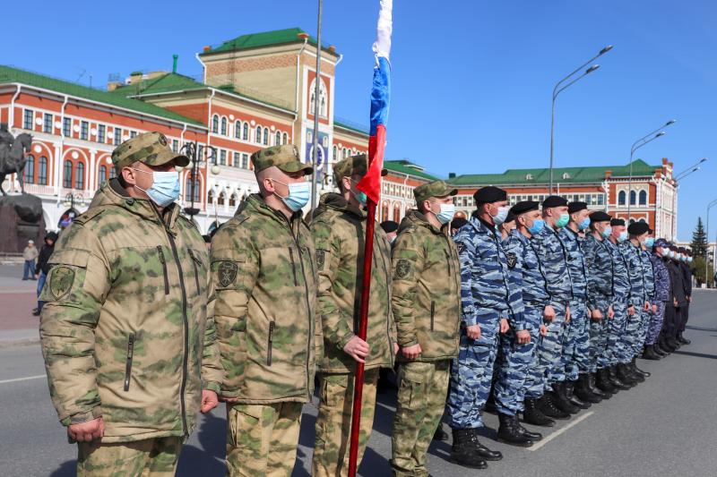 Сотрудники и военнослужащие Управления Росгвардии по Республике Марий Эл готовятся к Параду Победы