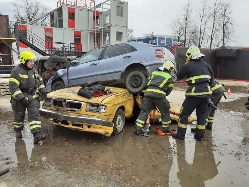 Спасатели Московского авиацентра приняли участие в масштабной тренировке по ликвидации чрезвычайной ситуации