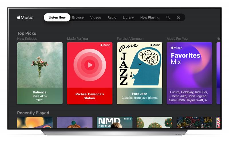 LG SMART TV ПРЕДЛАГАЕТ БЕСПАТНЫЙ ПРОБНЫЙ ПЕРИОД В СЕРВИСЕ APPLE MUSIC, РАСШИРЯЯ РАЗВЛЕКАТЕЛЬНЫЕ ВОЗМОЖНОСТИ ПЛАТФОРМЫ