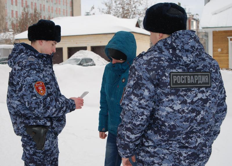 В Пензе сотрудники вневедомственной охраны Росгвардии задержали гражданина, подозреваемого в порче общественного имущества