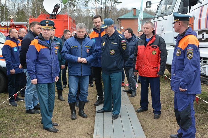 Работники ГКУ МО «Мособлпожспас» приняли участие в тактико-специальных учениях по тушению природных пожаров