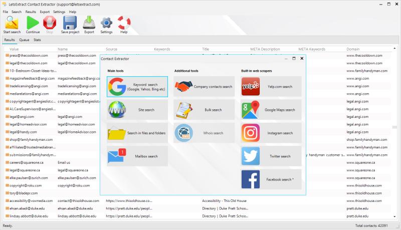Email Extractor LetsExtract 7 доступен для скачивания