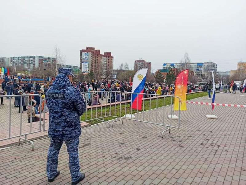 Росгвардия обеспечила безопасность в Праздник весны и труда на территории Кузбасса