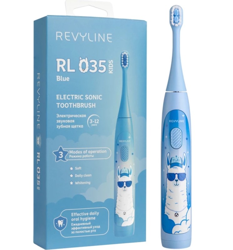 Зубные щетки Revyline RL 035 Kids в голубом цвете появились в Кемерове