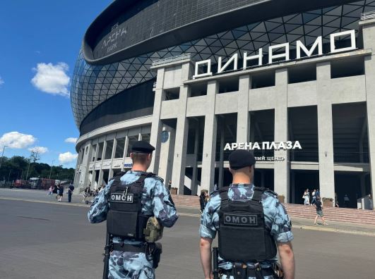 Росгвардейцы обеспечили безопасность на футбольном матче в  Москве