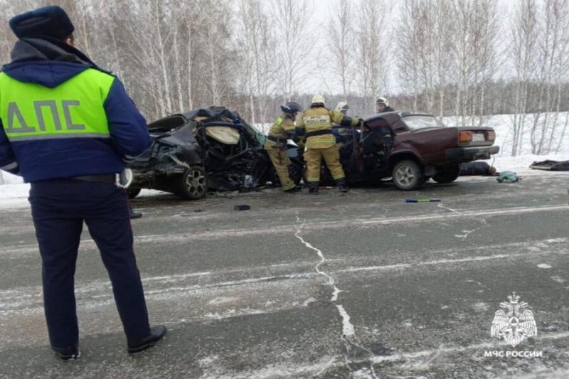 Пять человек погибли в жёстком ДТП на трассе в Новосибирской области