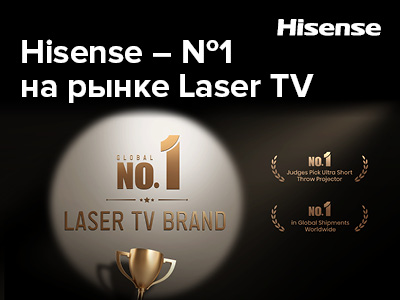 Hisense удерживает мировое лидерство на рынке Laser TV