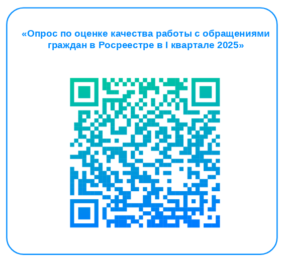 Опрос по оценке качества работы с обращениями граждан в Росреестре в I квартале 2025.