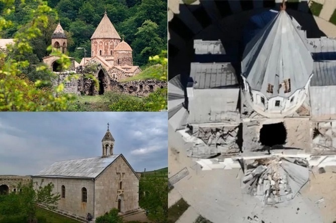 Азербайджан в оккупированном Нагорном Карабахе массово уничтожает армянское культурное наследие. Зафиксировано более 800 случаев вандализма