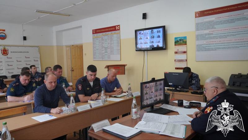 В региональном Управлении Росгвардии состоялось очередное заседание оперативного штаба