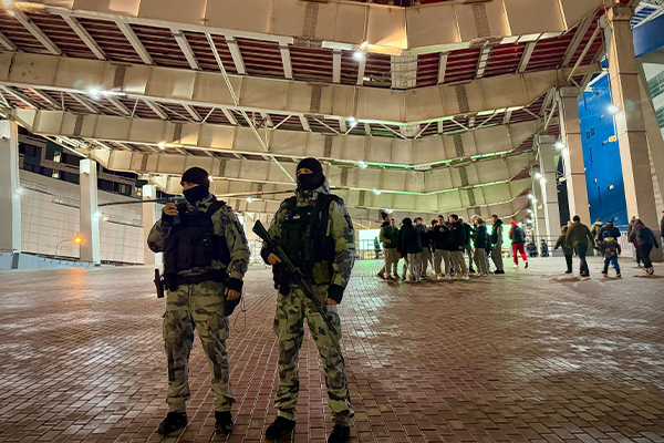 Безопасность матча Континентальной хоккейной лиги в Москве обеспечена при содействии Росгвардии