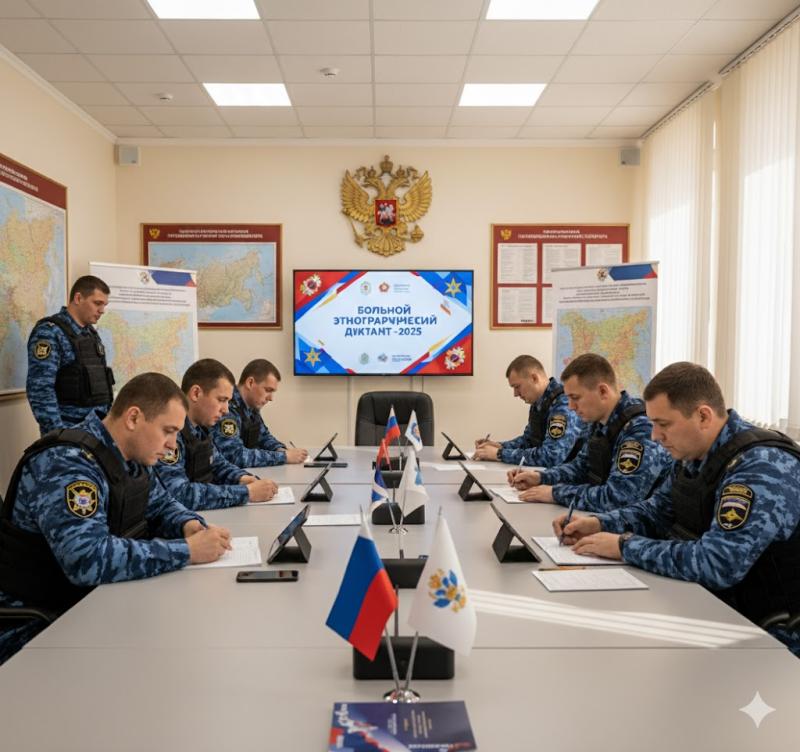 Сотрудники Егорьевского ОВО Росгвардии приняли участие в X Международной акции «Большой этнографический диктант»