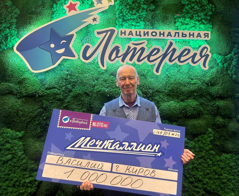 Шёл за десятью тысячами, а стал миллионером: кировчанин выиграл 1 миллион рублей в лотерее «Мечталлион»